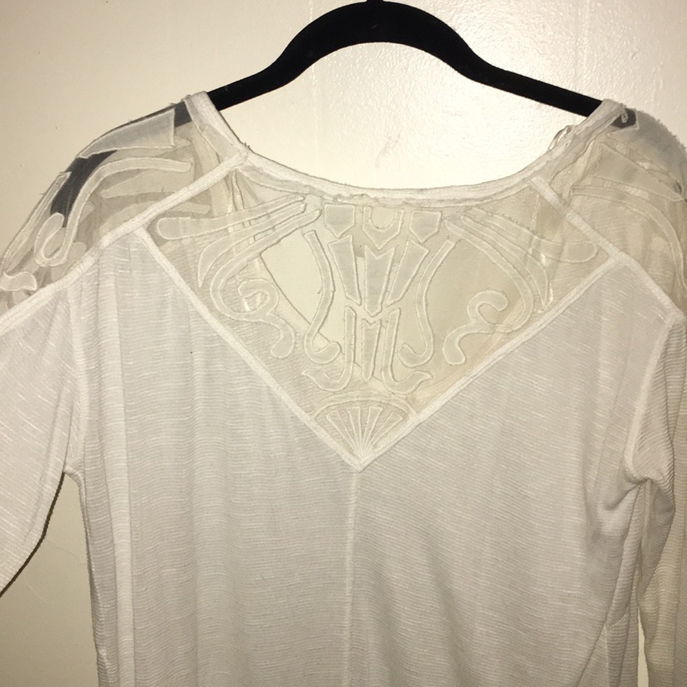 Free people long sleeve lace top
